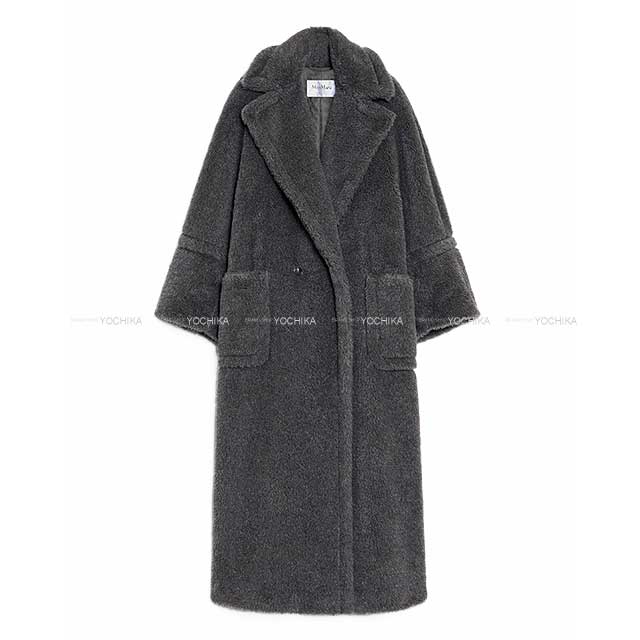 2024AW NEW maxsix Cadiak Teddy Bear Over size  Coat Avio(Grey) Alpaca/Wool/Silk XS CA12177[EXCELLENT][Authentic]