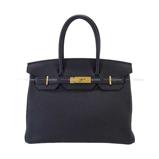 [Pre-loved] HERMES Handbag Birkin30 Noir (Black) Veau Togo Gold HW Stamp Y[USED SA][Authentic]