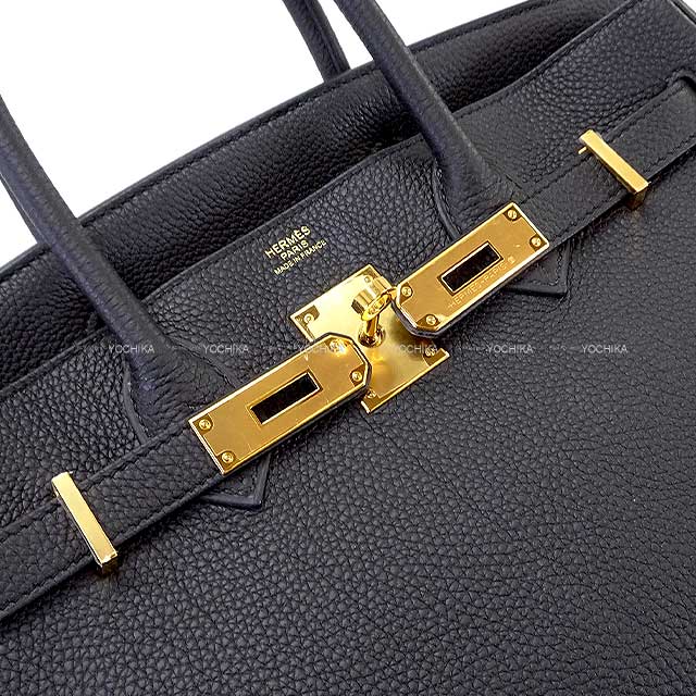 [Pre-loved] HERMES Handbag Birkin30 Noir (Black) Veau Togo Gold HW Stamp Y[USED SA][Authentic]