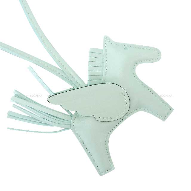 HERMES bag charm Rodeo Pegasus PM Vert Peppermint Agneau Milo/Veau Swift Stamp W[BRAND NEW][Authentic]