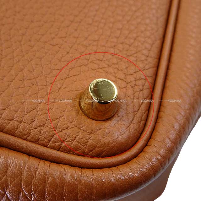 [Pre-loved] HERMES Handbag Picotin Lock 18 PM Gold Taurillon Clemence Gold HW Stamp U[LIKE NEW][Authentic]