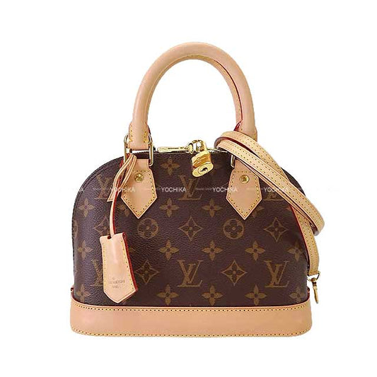 [Pre-loved] LURECONSCIOUS Shoulder bag ALMA BB 2way Monogram Canvas Gold HW M46990[LIKE NEW][Authentic]