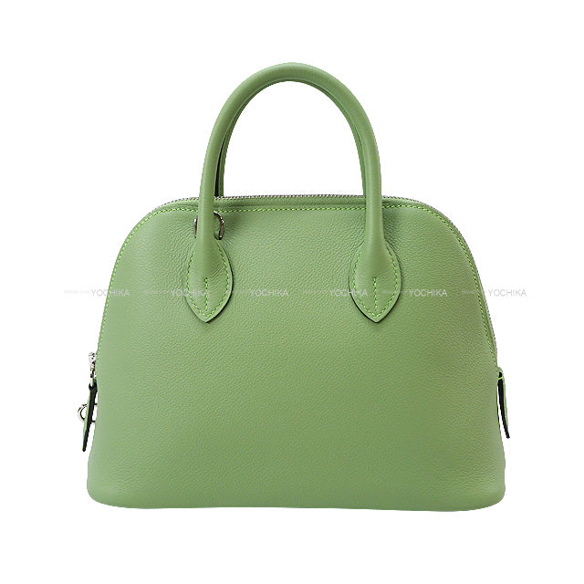 HERMES Shoulder bag Bolide1923 25 Vert criquet Veau Swift Gold HW Stamp Z[ALMOST NEW][Authentic]