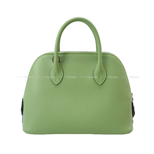 HERMES Shoulder bag Bolide1923 25 Vert criquet Veau Swift Gold HW Stamp Z[ALMOST NEW][Authentic]