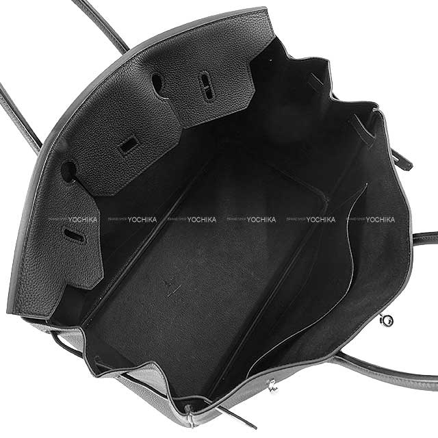 [Pre-loved] HERMES Handbag Birkin40 Noir (Black) Veau Jonathan Gold HW Stamp D[USED A][Authentic]