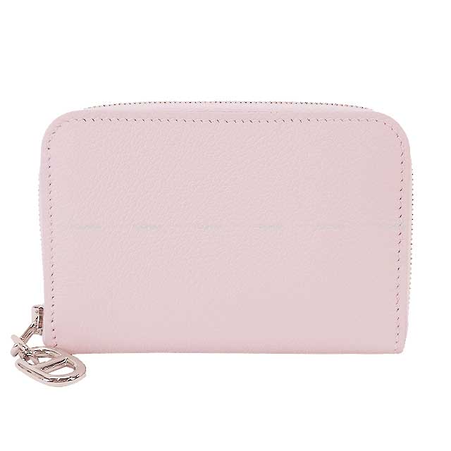 HERMES card holder Zip en go Compact Chaine D'ancre Mauve Pale Evercolor Silver HW Stamp B[EXCELLENT][Authentic]