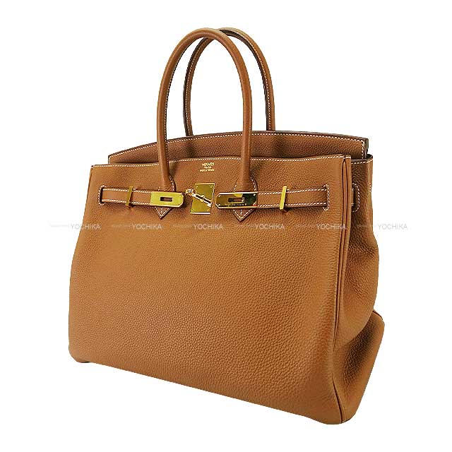 [Pre-loved] HERMES Handbag Birkin35 Gold Veau Togo Gold HW Stamp Y[USED SA][Authentic]