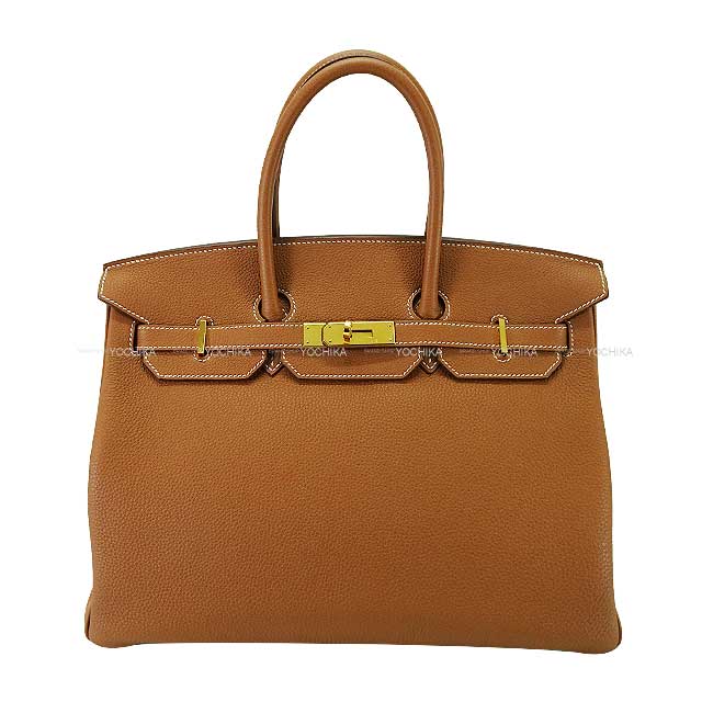 [Pre-loved] HERMES Handbag Birkin35 Gold Veau Togo Gold HW Stamp Y[USED SA][Authentic]