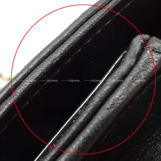 [Pre-loved] CHANEL Shoulder bag Phone Case Matelasse COCO Mark Flap Chain Noir (Black) Lambskin Champagne Gold HW AP3559[LIKE NEW][Authentic]