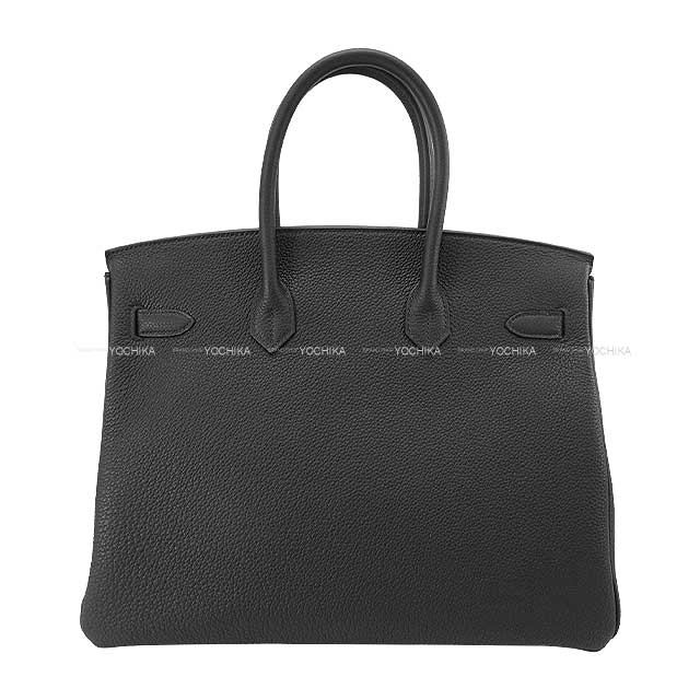 [Pre-loved] HERMES Handbag Birkin35 Noir (Black) Veau Togo Silver HW Stamp W[LIKE NEW][Authentic]