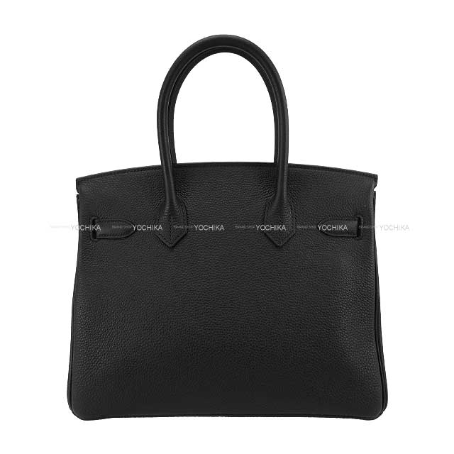 HERMES Handbag Birkin30 Noir (Black) Veau Togo Gold HW Stamp Y[EXCELLENT][Authentic]