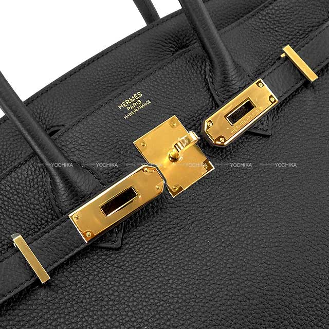 HERMES Handbag Birkin30 Noir (Black) Veau Togo Gold HW Stamp Y[EXCELLENT][Authentic]