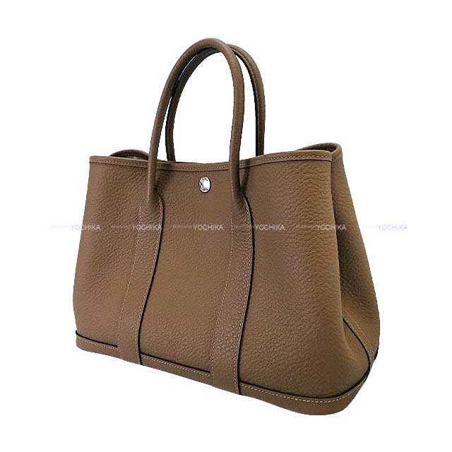 [Pre-loved] HERMES tote bag Garden Party 30 TPM Beige de Weimar Vache Country Silver HW Stamp Y[LIKE NEW][Authentic]