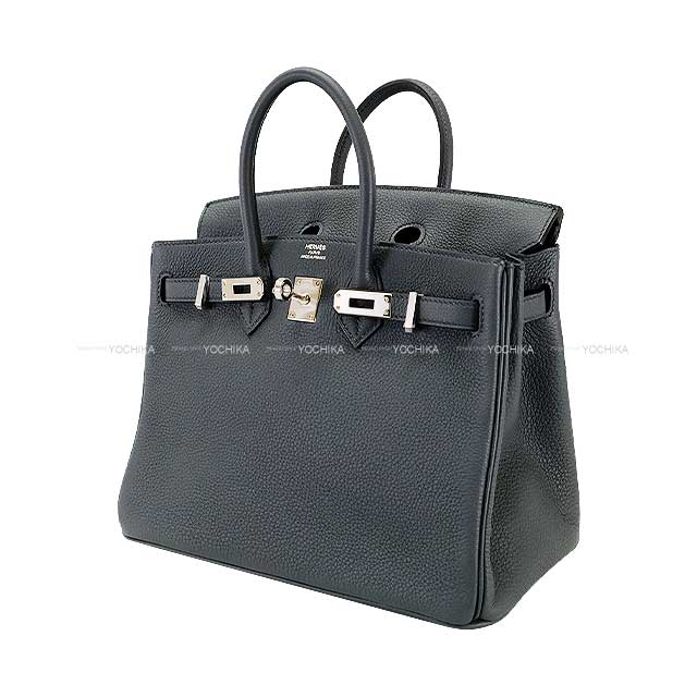 HERMES Handbag Birkin25 Gris Misty Veau Togo Silver HW Stamp W[BRAND NEW][Authentic]