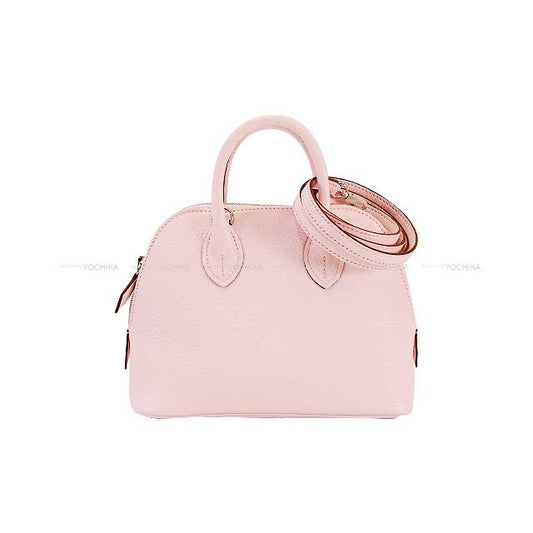 HERMES Shoulder bag Bolide 1923 20 mini Rose Darling Chevre Myzore Silver HW Stamp W[BRAND NEW][Authentic]