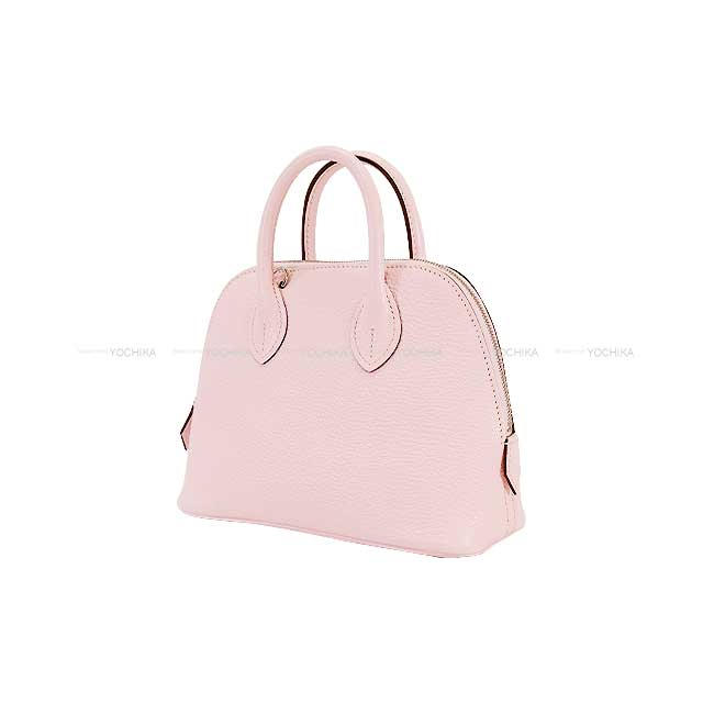 HERMES Shoulder bag Bolide 1923 20 mini Rose Darling Chevre Myzore Silver HW Stamp W[BRAND NEW][Authentic]