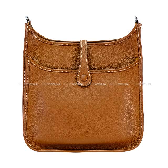 [Pre-loved] HERMES Shoulder bag Evelyne 29 PM Gold Taurillon Clemence Gold HW Stamp B[LIKE NEW][Authentic]