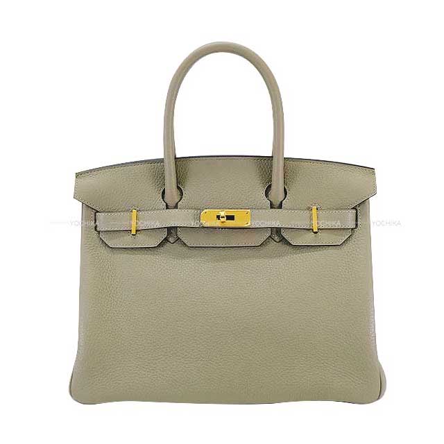 HERMES Handbag Birkin30 Sauge Epsom Souple Gold HW Stamp X[EXCELLENT][Authentic]