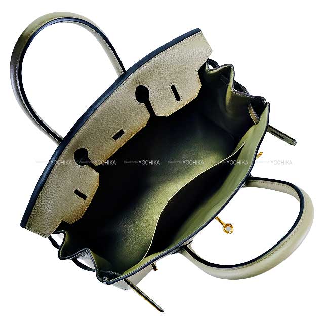 HERMES Handbag Birkin30 Sauge Epsom Souple Gold HW Stamp X[EXCELLENT][Authentic]