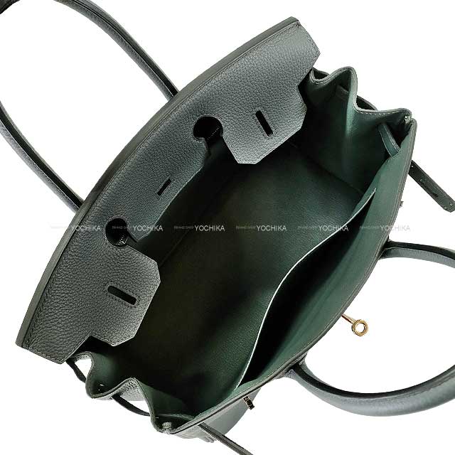 HERMES Handbag Birkin30 Bleu Orage Veau Jonathan Silver HW Stamp Z[EXCELLENT][Authentic]