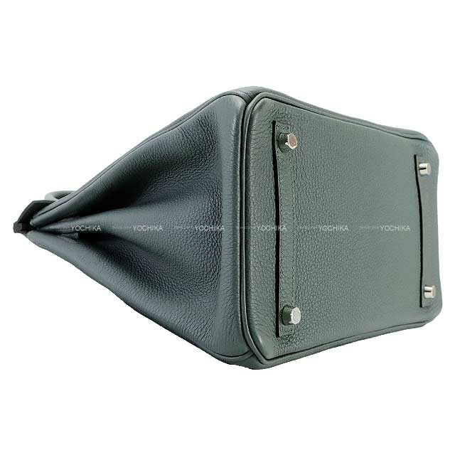 HERMES Handbag Birkin30 Bleu Orage Veau Jonathan Silver HW Stamp Z[EXCELLENT][Authentic]