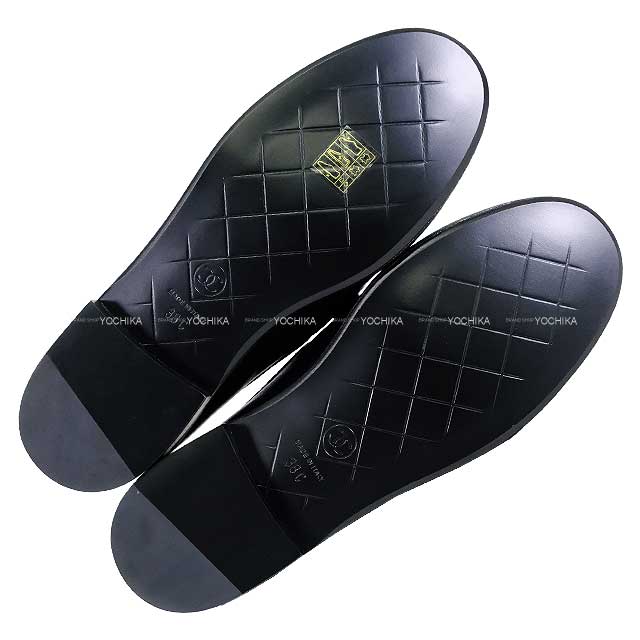 Cruise line 2024 CHANEL loafers matelasse COCO mark Noir (Black) Lambskin 38 Black HW G45474[BRAND NEW][Authentic]