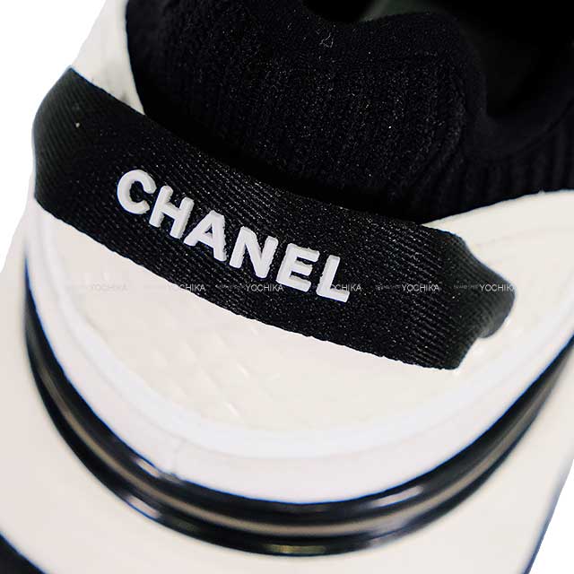 2025 Cruise NEW CHANEL sneakers Spindle COCO Mark #38 Blanc (White)/Noir (Black) Fabric swede calfskin Champagne Gold HW G46260[BRAND NEW][Authentic]