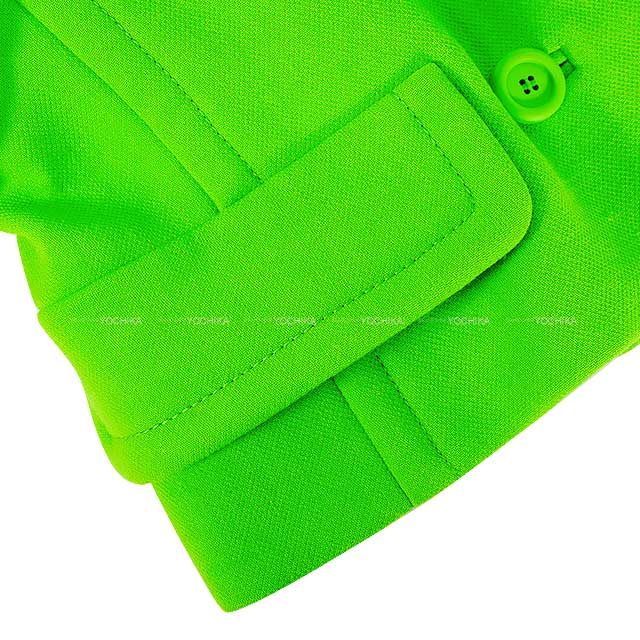 MIUMIU Ladies Jacket Double Breasted Natte Cropped Lightgreen Wool 40 MH1959[BRAND NEW][Authentic]