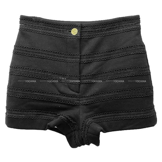 2024 SS NEW CHANEL Short pants Ladies COCO Beach Collection crochet Noir (Black) Cotton 34 P76204[BRAND NEW][Authentic]