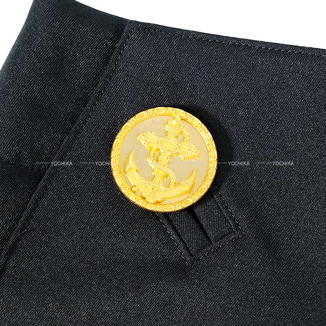 2023SS LOUIS VUITTON Pants Ladies dressy anchor button Noir (Black) Polyester 34 1ABEA0[EXCELLENT][Authentic]