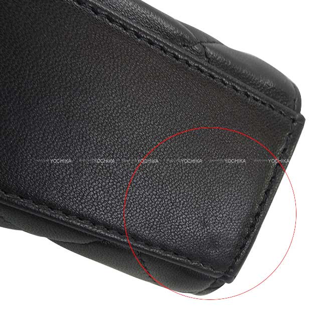 CHANEL Shoulder bag Matelasse Top Handle Chain Coco mark Noir (Black) Lambskin Antique Gold HW AP2945[EXCELLENT][Authentic]