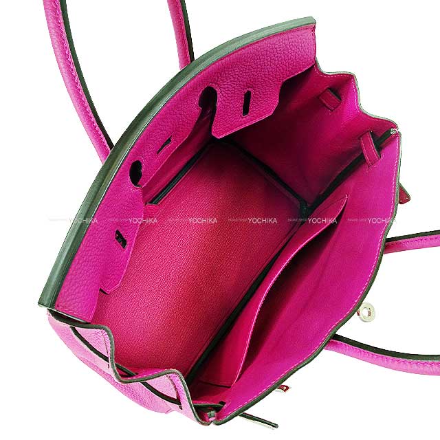 [Pre-loved] HERMES Handbag Birkin25 Rose Purple Veau Jonathan Silver HW Stamp C[LIKE NEW][Authentic]