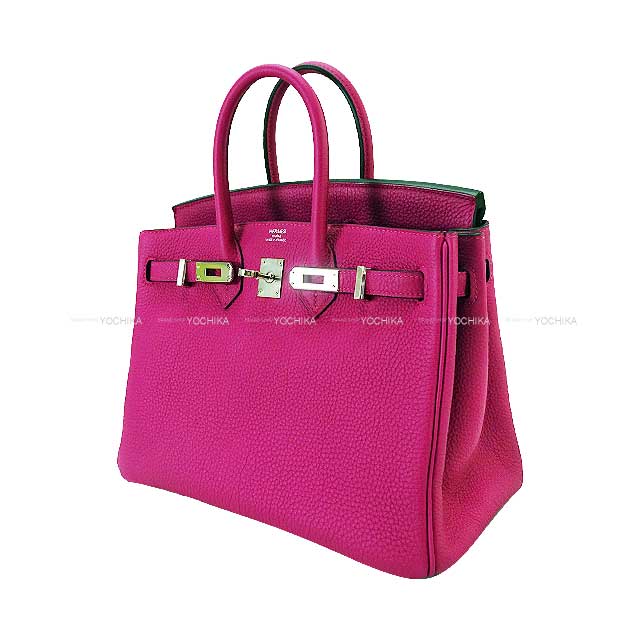 [Pre-loved] HERMES Handbag Birkin25 Rose Purple Veau Jonathan Silver HW Stamp C[LIKE NEW][Authentic]