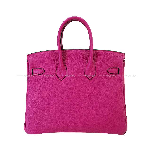 [Pre-loved] HERMES Handbag Birkin25 Rose Purple Veau Jonathan Silver HW Stamp C[LIKE NEW][Authentic]
