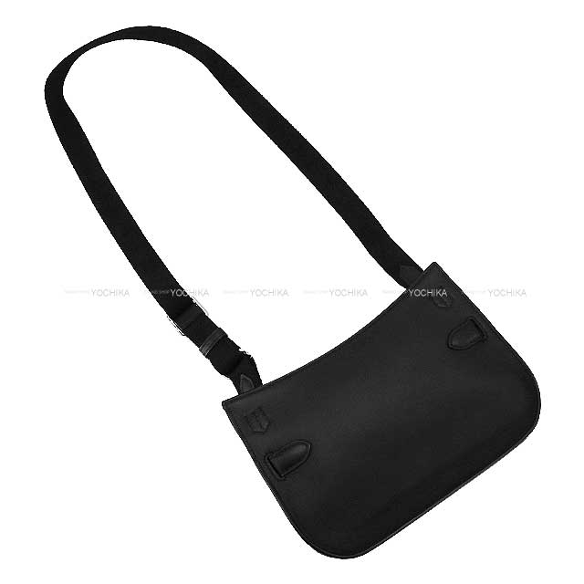 HERMES Shoulder bag Jypsiere Mini Noir (Black) Veau Swift Silver HW Stamp W[BRAND NEW][Authentic]