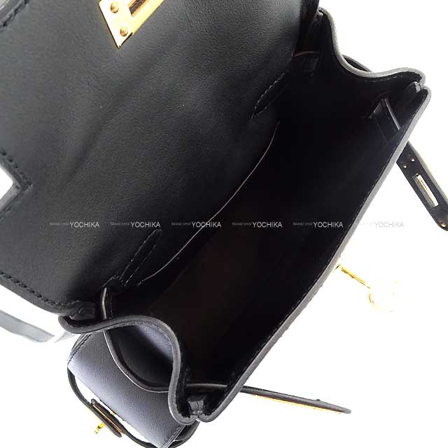 2024AW NEW HERMES Backpack/daypack/Ruck sack Kelly Jump Mini Noir (Black) Evercalf Gold HW Stamp W[BRAND NEW][Authentic]