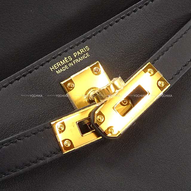 2024AW NEW HERMES Backpack/daypack/Ruck sack Kelly Jump Mini Noir (Black) Evercalf Gold HW Stamp W[BRAND NEW][Authentic]