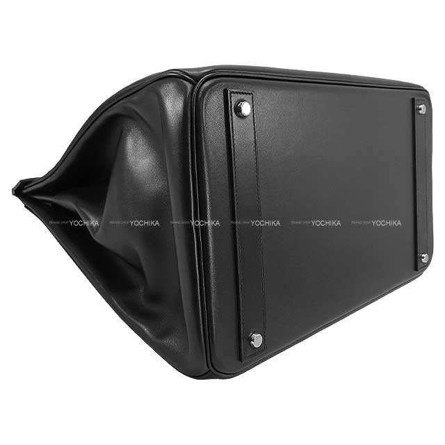 [Pre-loved] HERMES Handbag Haut a Courroies 40 Rock Noir (Black) Chevre Chamkila Silver HW Stamp B[LIKE NEW][Authentic]