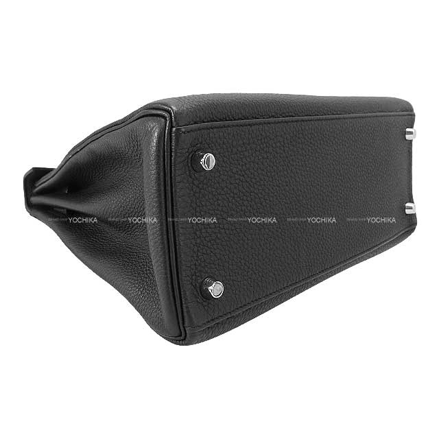 [Pre-loved] HERMES Shoulder bag Kelly28 Retourne Noir (Black) Veau Jonathan Silver HW Stamp Y[LIKE NEW][Authentic]