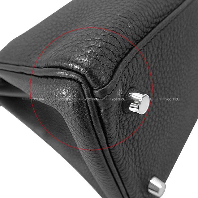[Pre-loved] HERMES Shoulder bag Kelly28 Retourne Noir (Black) Veau Jonathan Silver HW Stamp Y[LIKE NEW][Authentic]