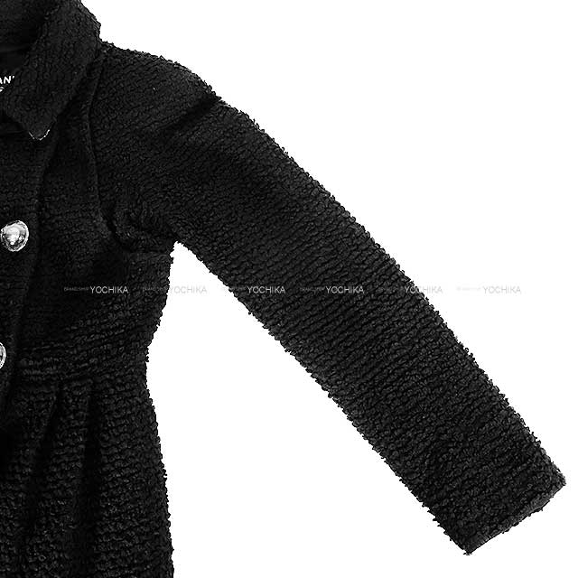 [Pre-loved] CHANEL Double Coat Capsule COCO Button Noir (Black) Wool 70%/Nylon 18%/Silk 12% P57660[USED SA][Authentic]
