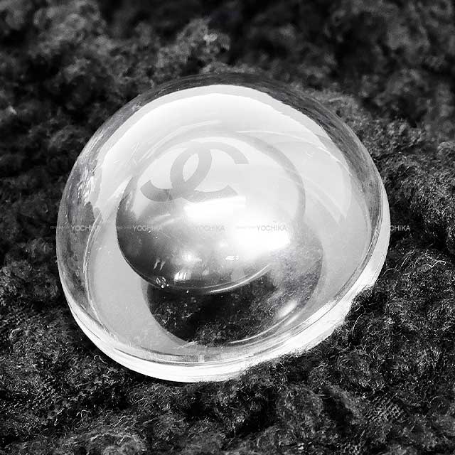 [Pre-loved] CHANEL Double Coat Capsule COCO Button Noir (Black) Wool 70%/Nylon 18%/Silk 12% P57660[USED SA][Authentic]