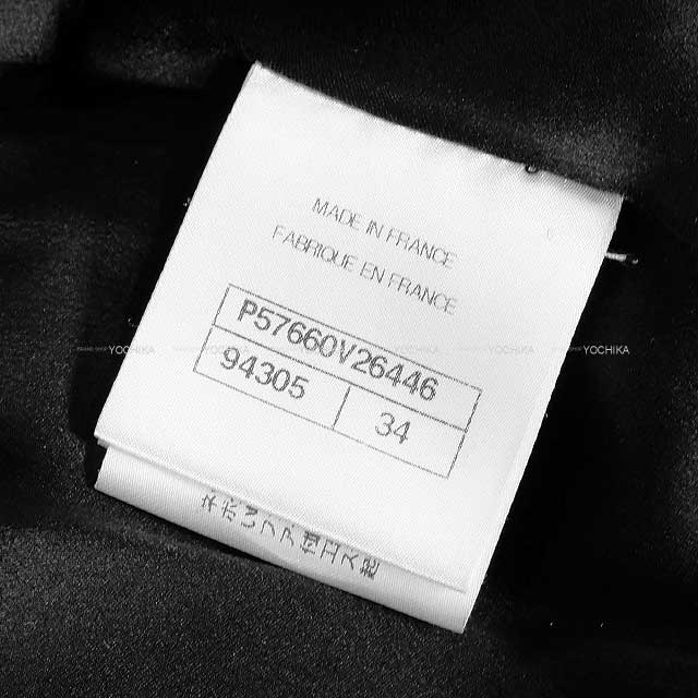 [Pre-loved] CHANEL Double Coat Capsule COCO Button Noir (Black) Wool 70%/Nylon 18%/Silk 12% P57660[USED SA][Authentic]