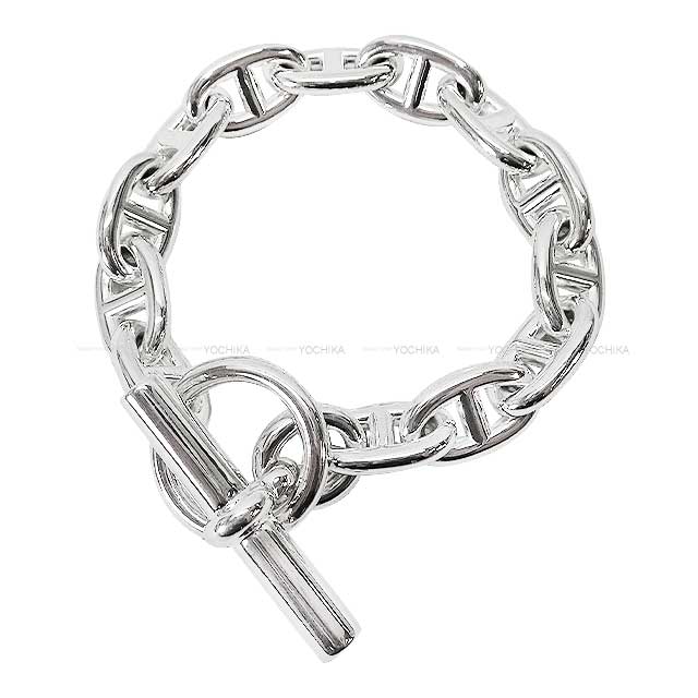 HERMES bracelet Chaine D'ancre MM 13 Links Silver925[EXCELLENT][Authentic]