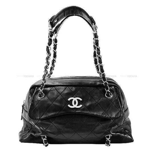 [Pre-loved] CHANEL Shoulder bag Chain shoulder bag matrasse 2.55 Noir (Black) Lambskin Silver HW A29923[USED A][Authentic]