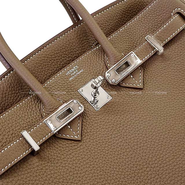 [Pre-loved] HERMES Handbag Birkin25 Etoupe Veau Togo Silver HW Stamp D[LIKE NEW][Authentic]