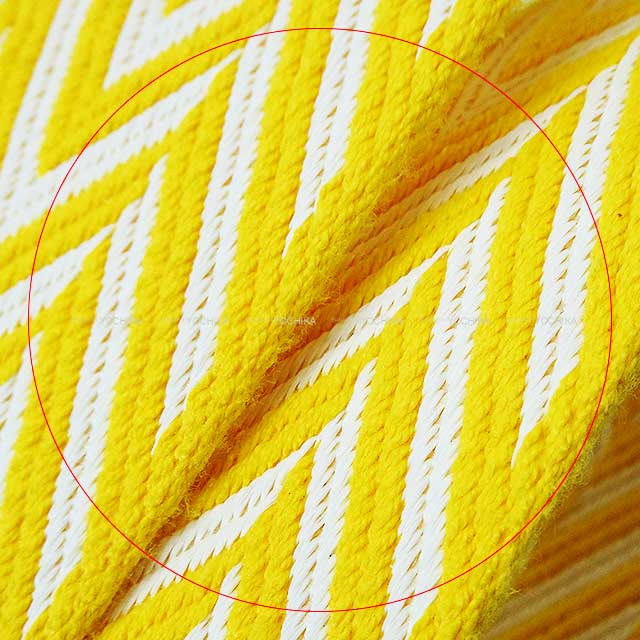 [Pre-loved] HERMES shoulder strap Bandouliere 50mm 70cm Sangles Zigzag Jaune Citron/Blanc (White)/Jaune de Naples Toile H/Veau Swift Silver HW Stamp D[LIKE NEW][Authentic]