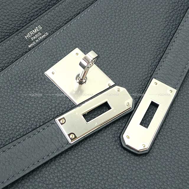 HERMES Briefcase Kelly Depeche 36 Gris Misty Veau Jonathan Silver HW Stamp W[EXCELLENT][Authentic]