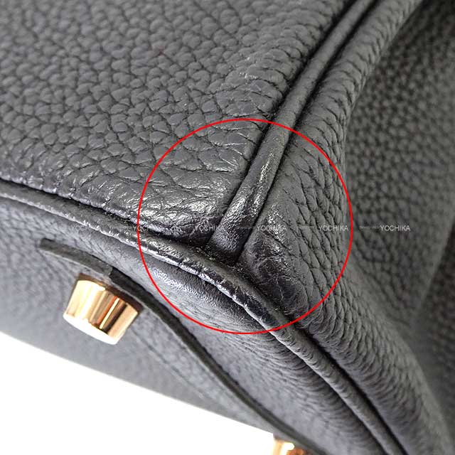 [Pre-loved] HERMES Handbag Birkin25 Noir (Black) Veau Togo Rose Gold HW Stamp Y[LIKE NEW][Authentic]