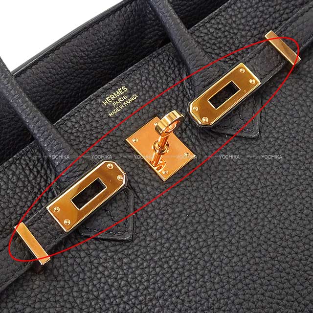 [Pre-loved] HERMES Handbag Birkin25 Noir (Black) Veau Togo Rose Gold HW Stamp Y[LIKE NEW][Authentic]